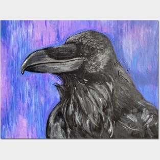 Crow painting Posters and Art
